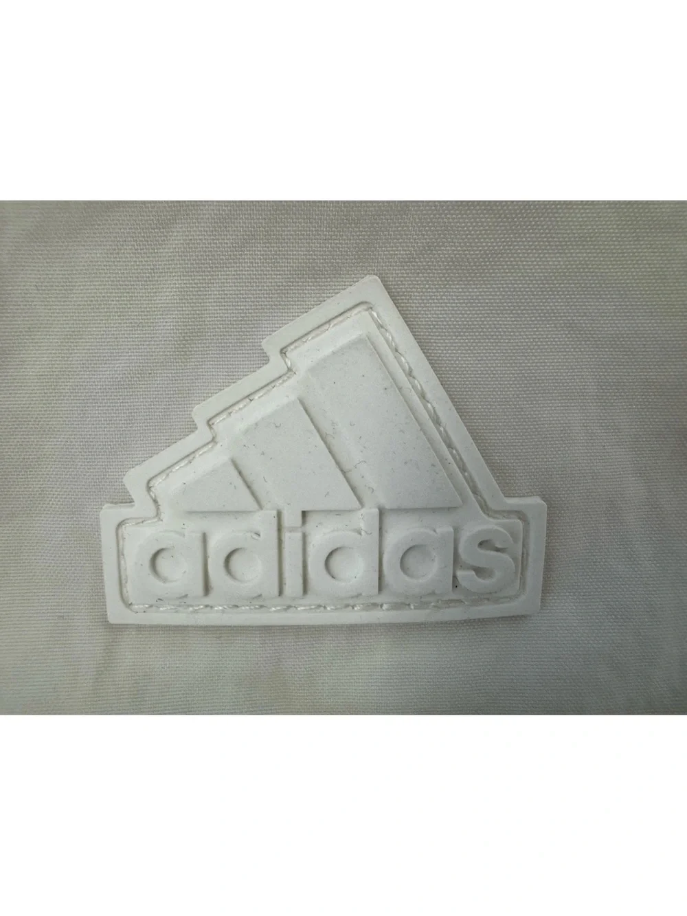 adidas White Raised Logo Patch - Picture 3 of 4